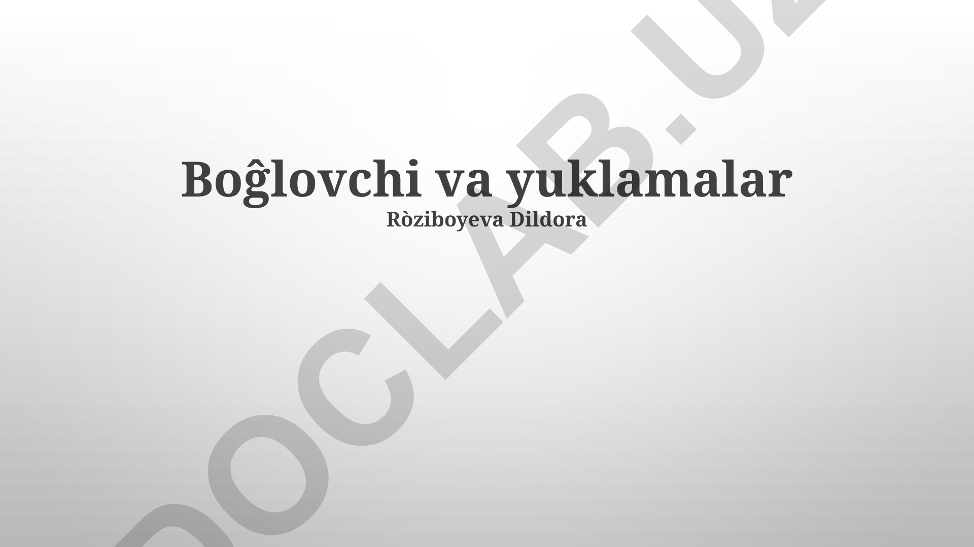 Yuklab olish tizimlari va tezligini oshirish texnologiyalari