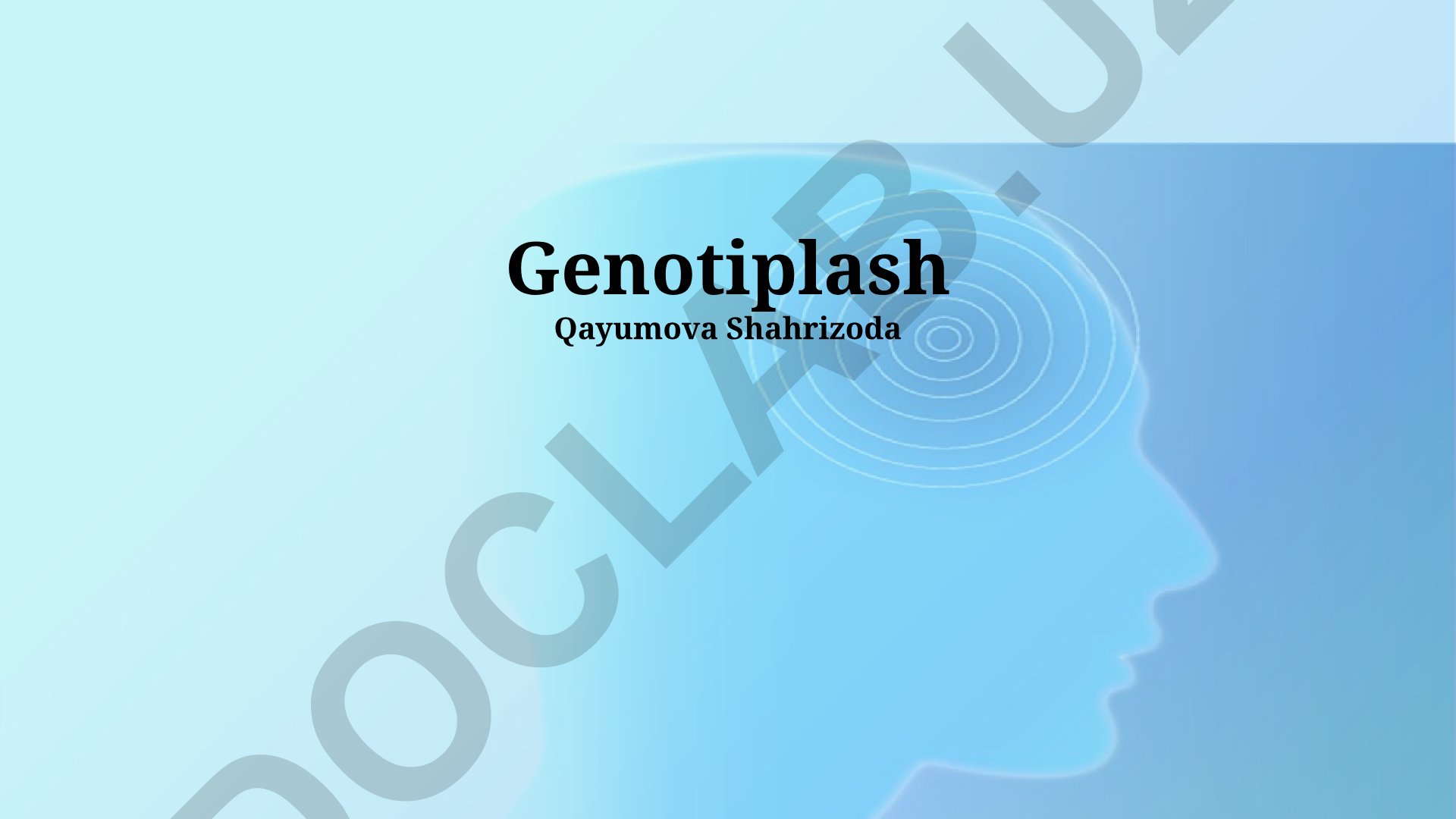 Genotip va fenotip o'rtasidagi bog'liqlik va genotiplash usullari
