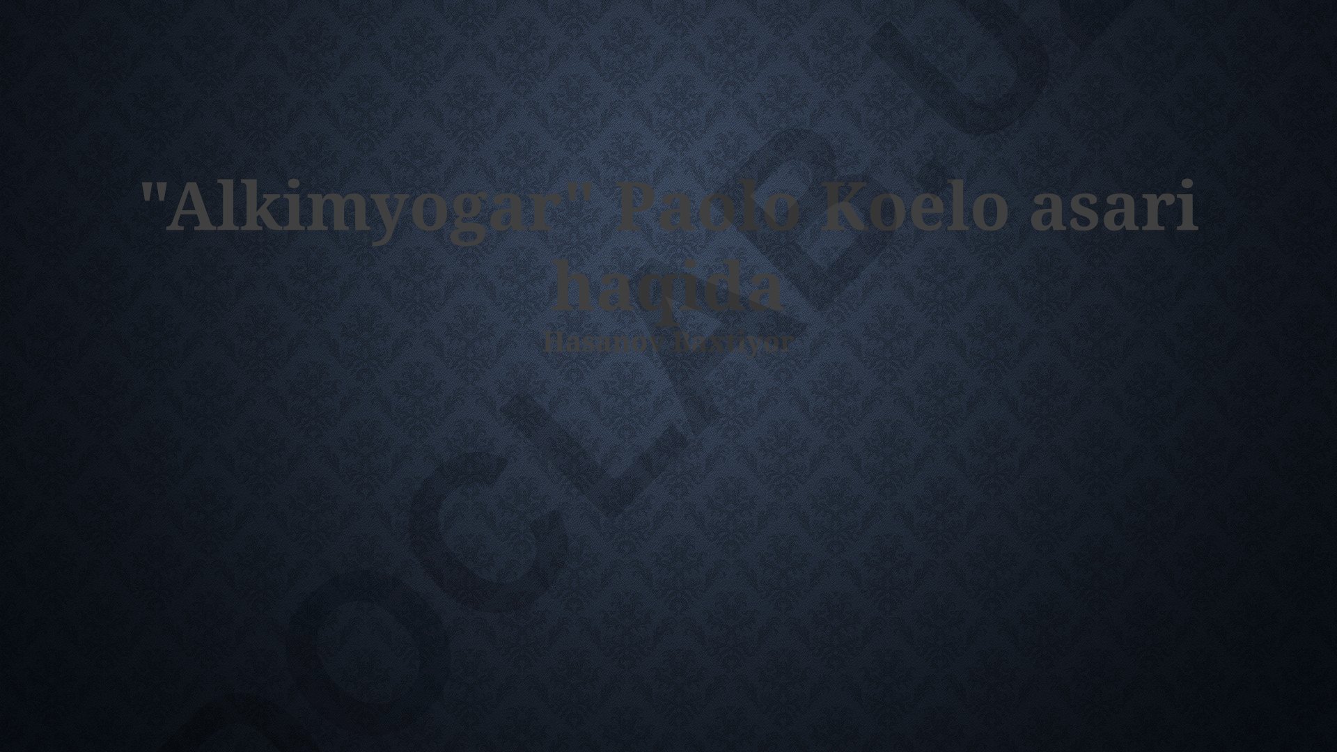 Paolo Koelo 'Alkimyogar' asarining ramziyligi va mazmuni