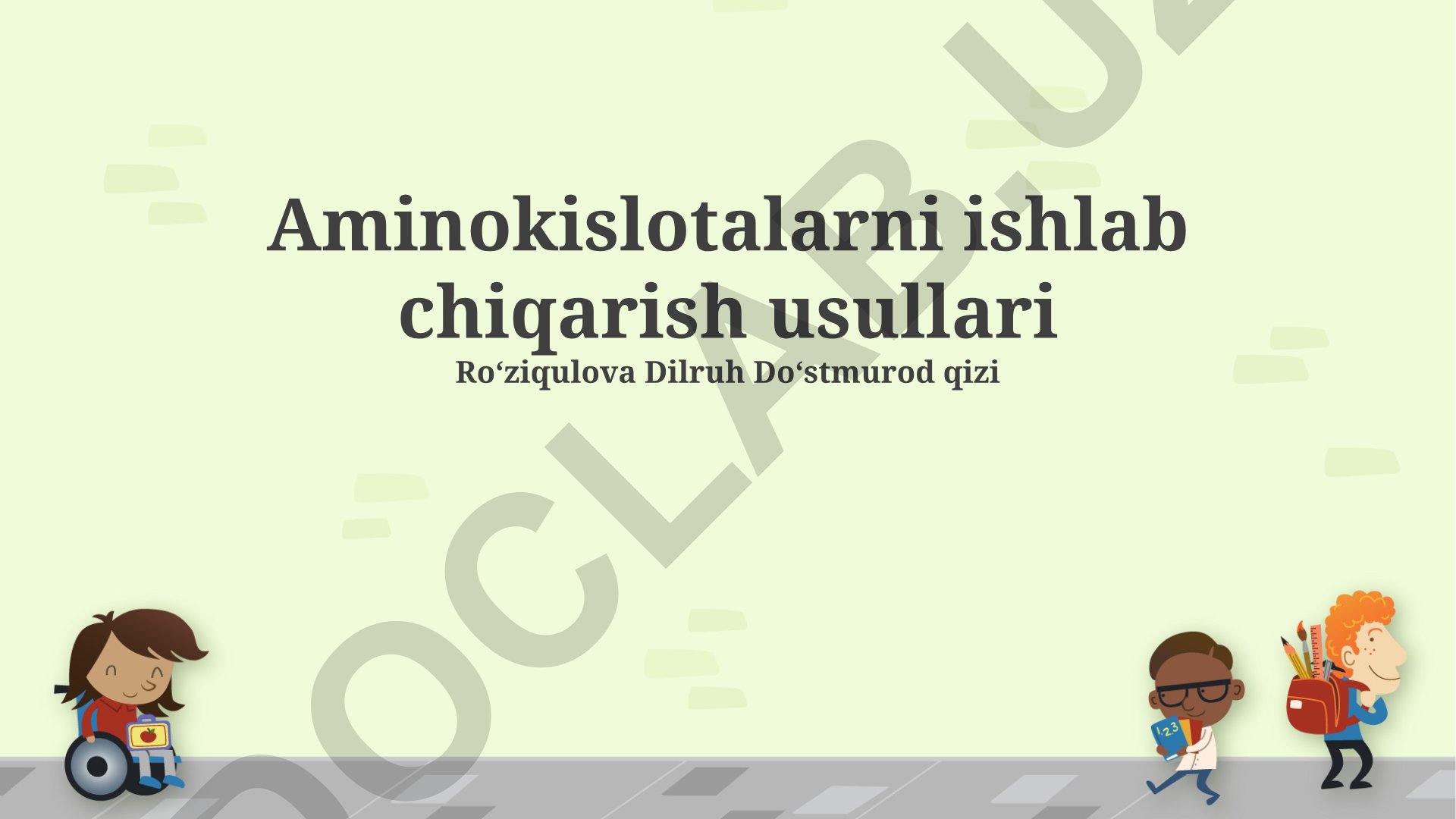 Aminokislotalarni ishlab chiqarish usullari