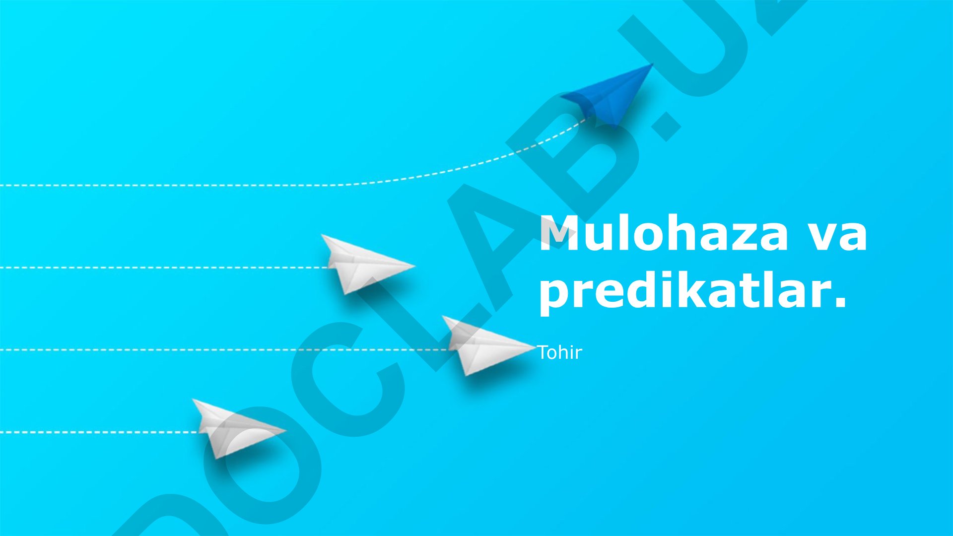 Mulohaza va predikatlar: turlari, xususiyatlari va o'zaro aloqasi