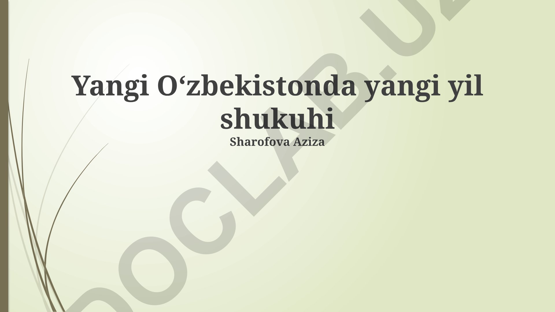 Yangi O'zbekistonda yangi yil shukuhi va milliy an'analar