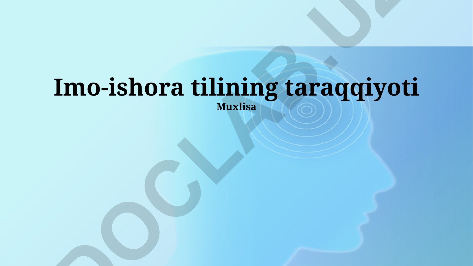 Imo-Ishora tilining kelib chiqishi, rivojlanishi va hozirgi holati
