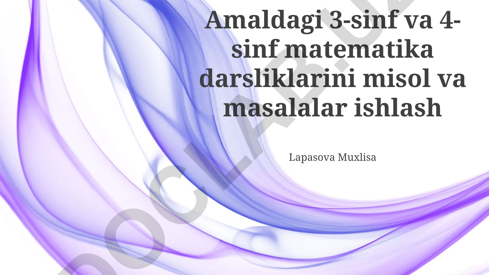 3-va 4-sinf matematika darsliklaridagi geometrik shakllar va bo'lish amallari