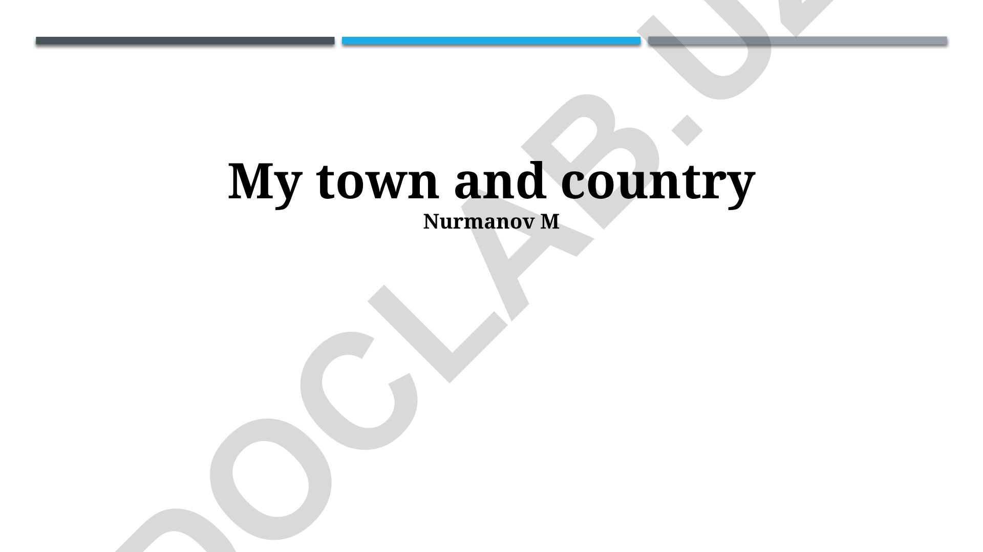 Life in Town and Country: A Comparison