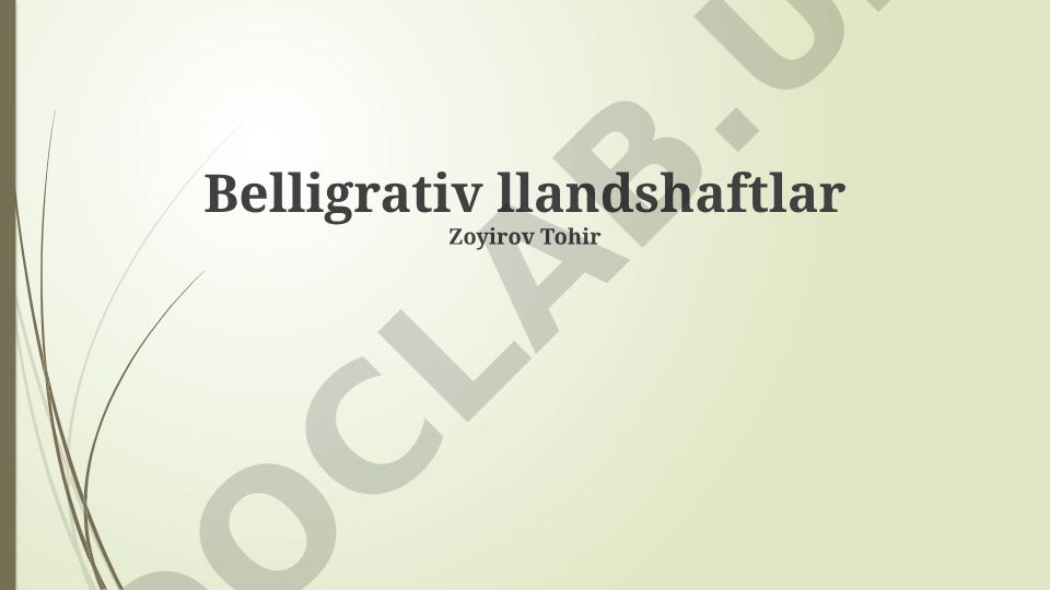 Belligrativ llandshaftlar