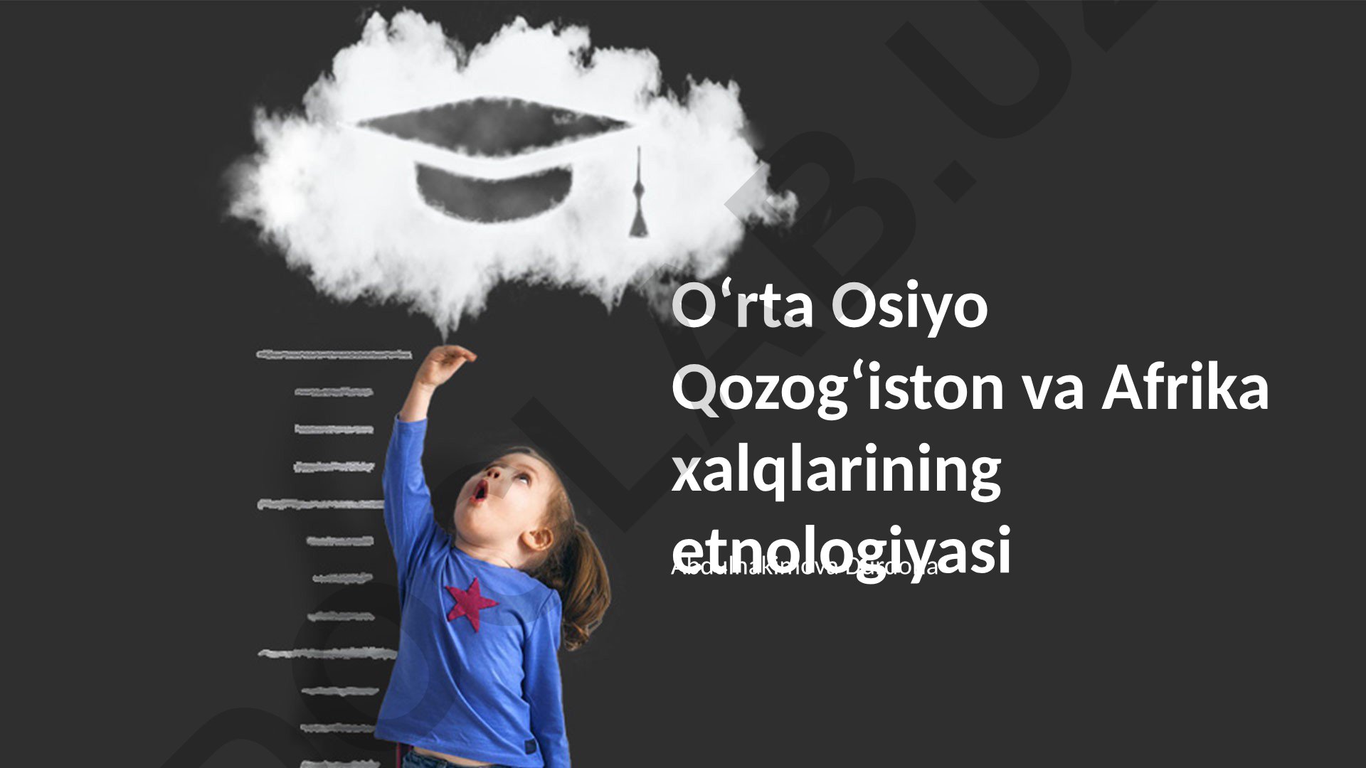 Oʻrta Osiyo Qozogʻiston va Afrika xalqlarining etnologiyasi