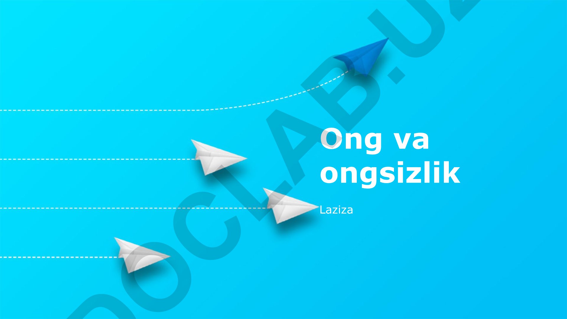 Ong va ongsizlik: Mavjudlikning ta'riflari va turlari