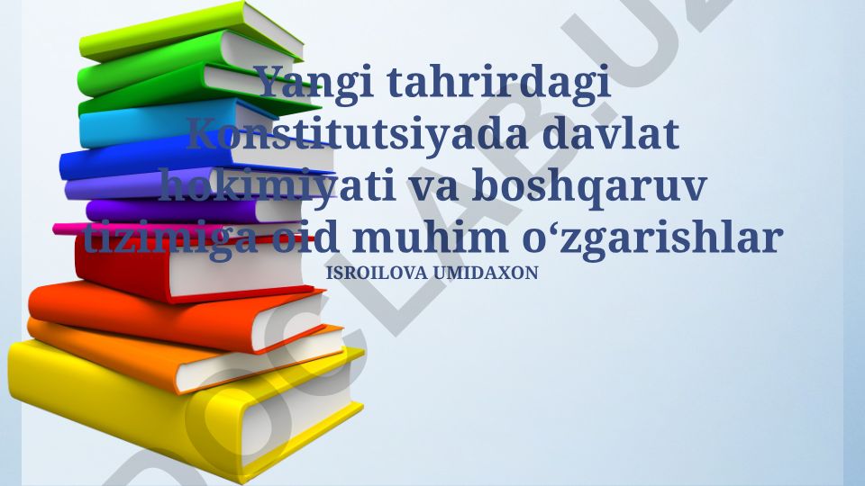 Yangi tahrirdagi Konstitutsiyada davlat hokimiyati va boshqaruv tizimiga oid muhim oʻzgarishlar