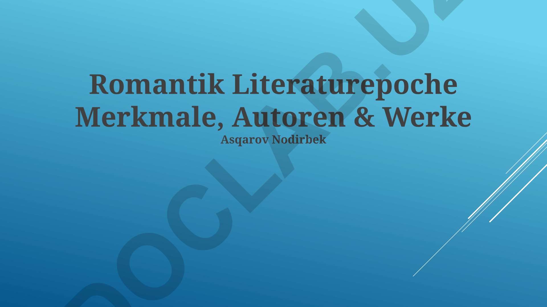 Romantik Literaturepoche Merkmale, Autoren & Werke