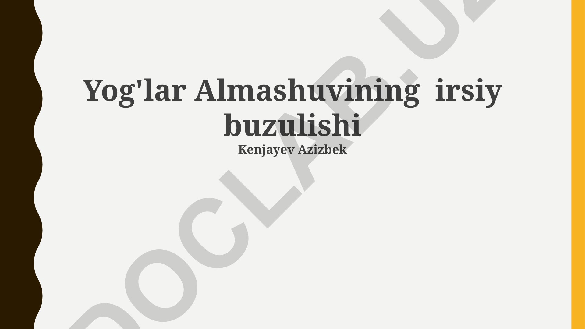 Yog'lar almashuvining irsiy buzilishi