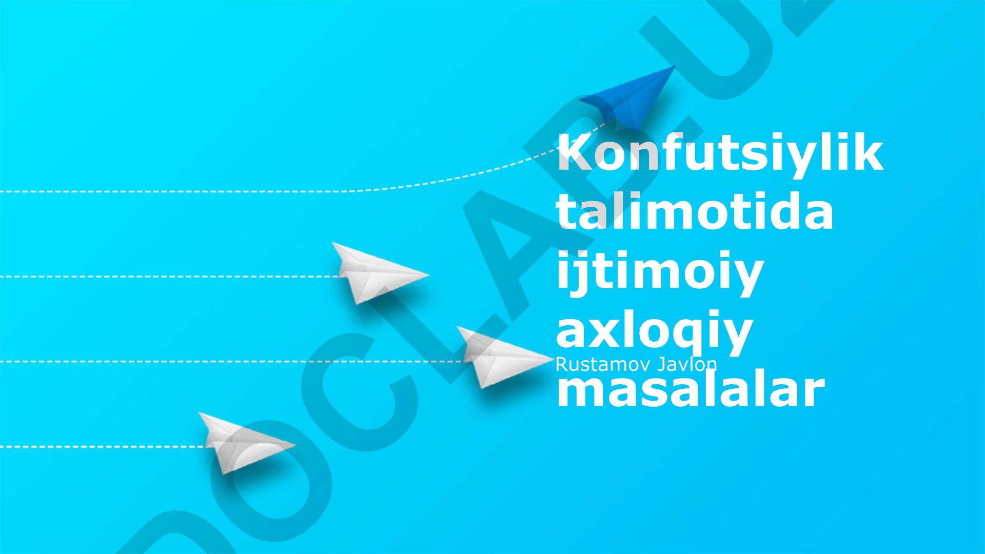 Konfutsiylik talimotida ijtimoiy axloqiy masalalar