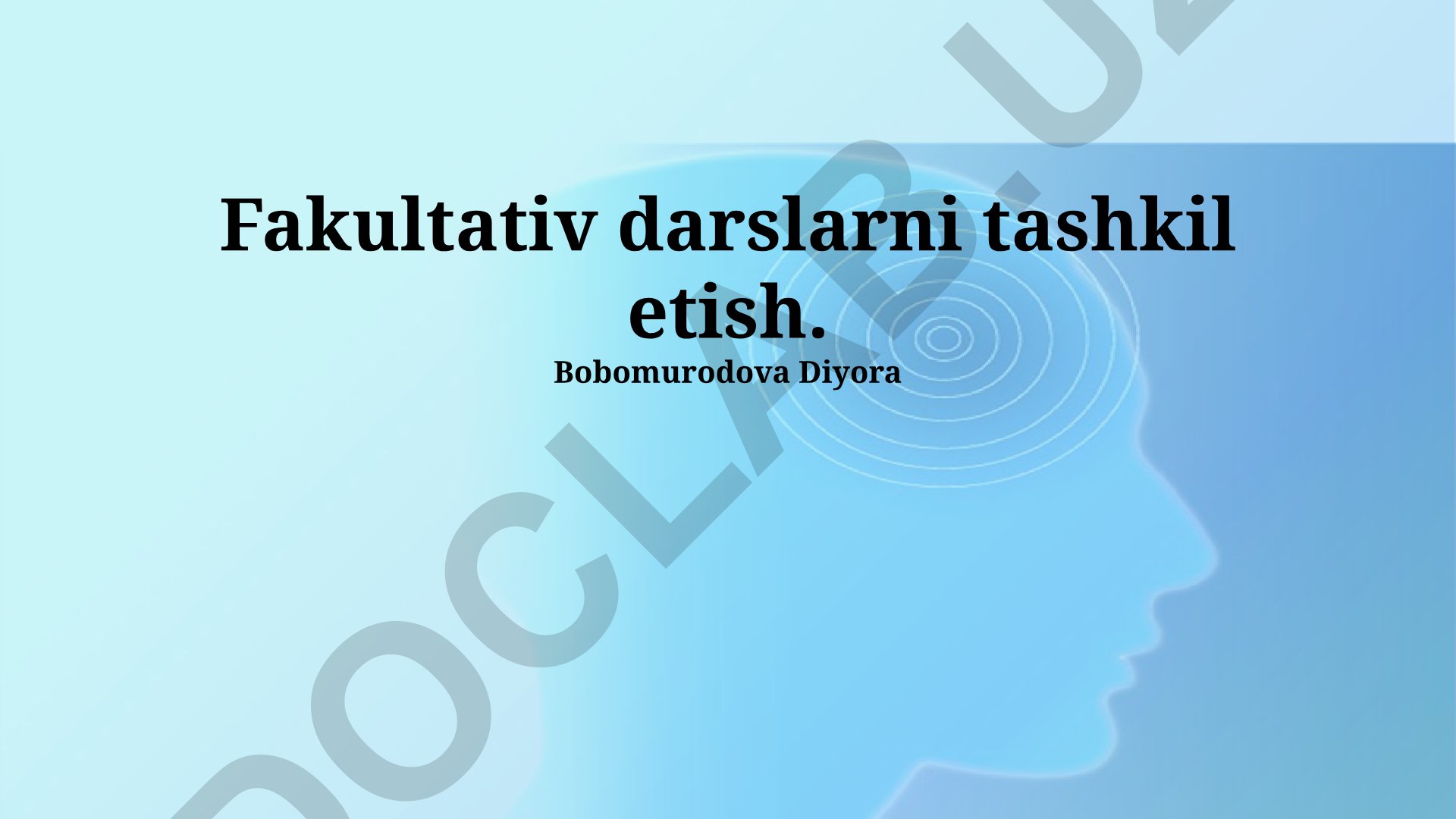 Fakultativ darslarni tashkil etish va muvaffaqiyatli qo'shimcha dars dasturlari