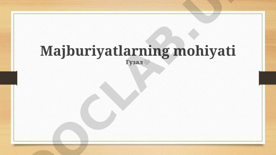Majburiyatlar: Ta'rif, Turlari va Manbalari
