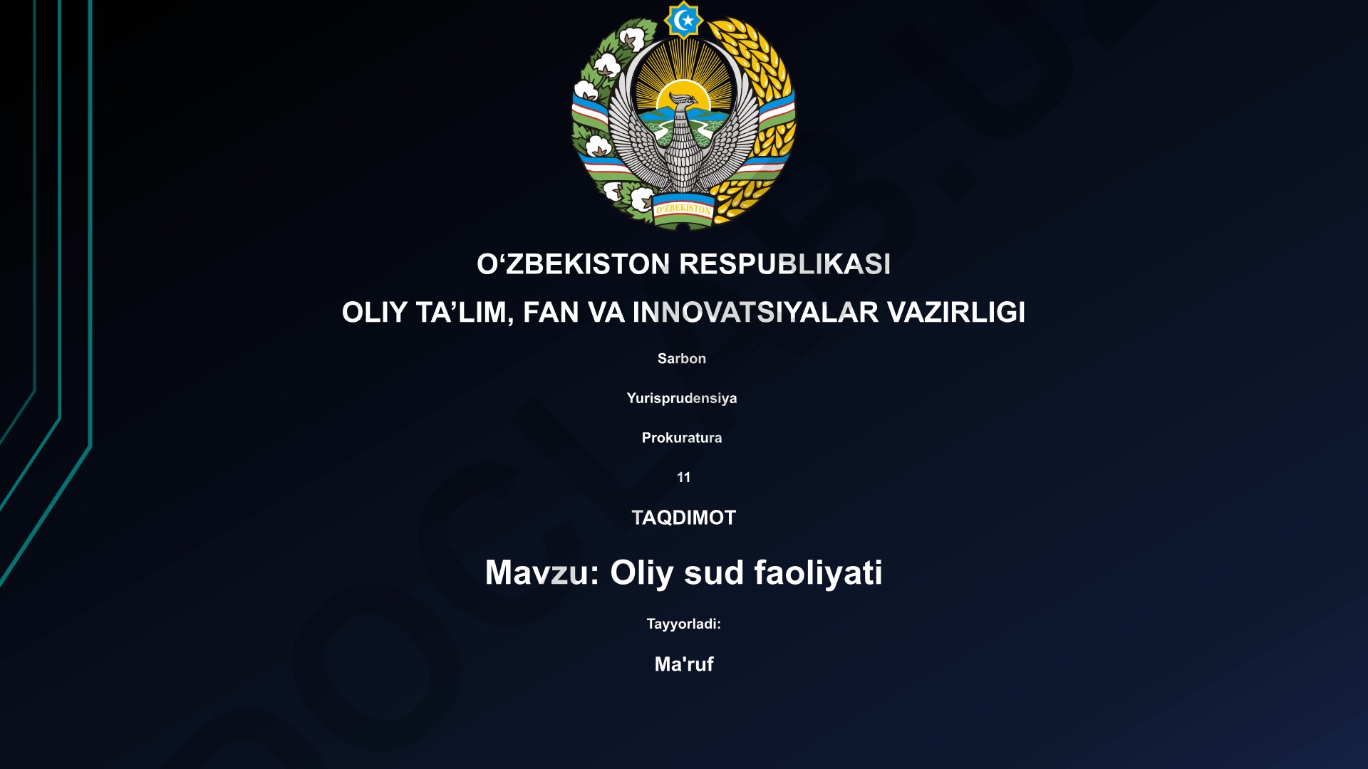 Oliy sud faoliyati