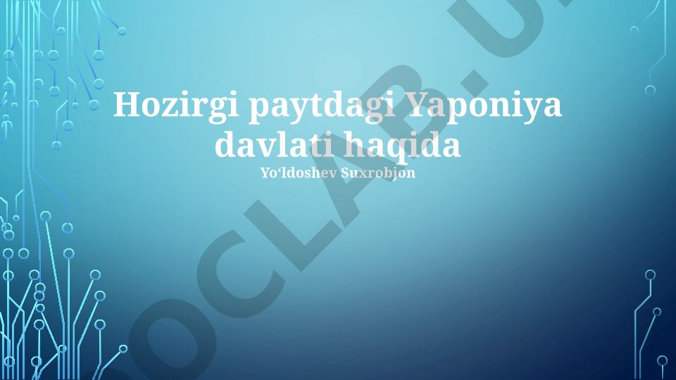 Yaponiya davlati: geografiyasi, siyosiy tizimi va iqtisodiyoti