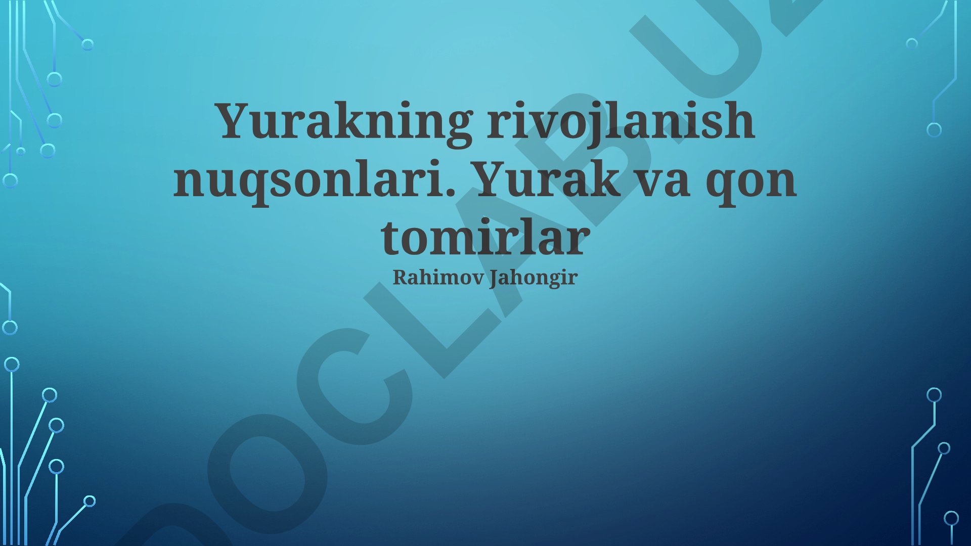 Yurakning rivojlanish nuqsonlari