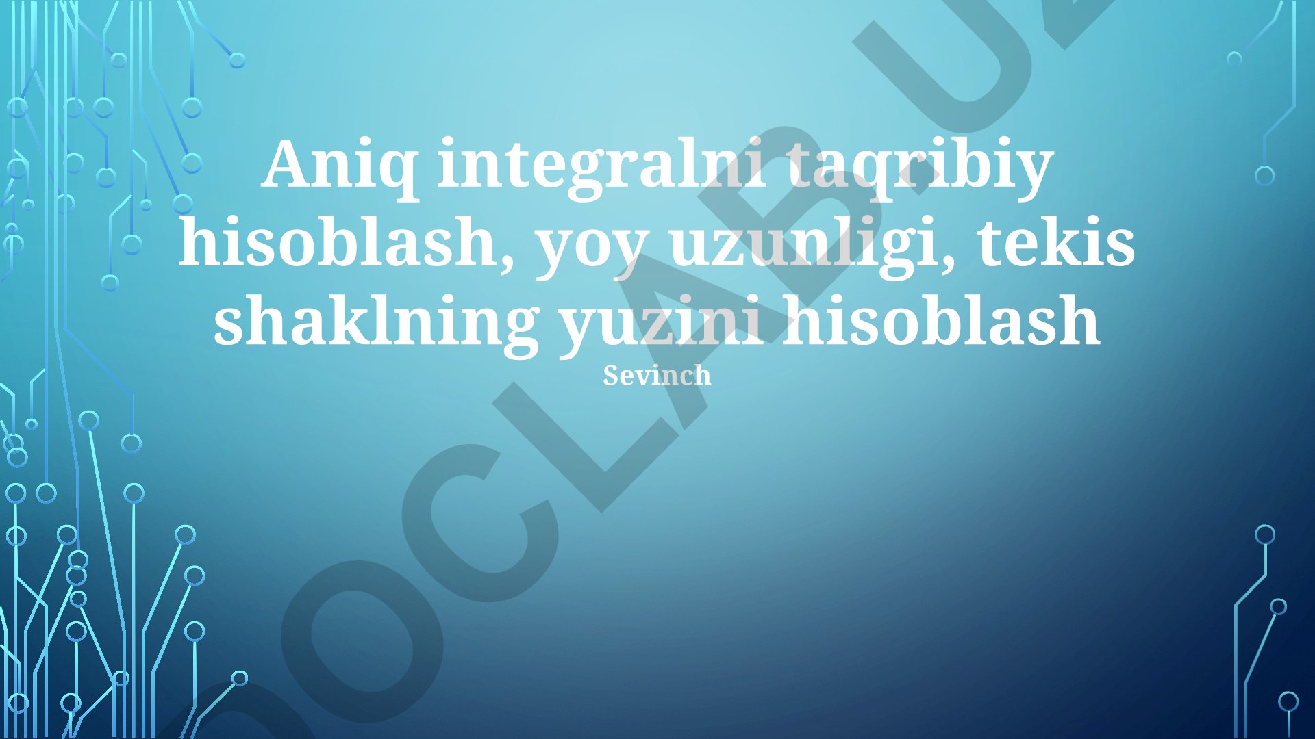 Monte-Karlo metodi yordamida aniq integrallarni taqribiy hisoblash