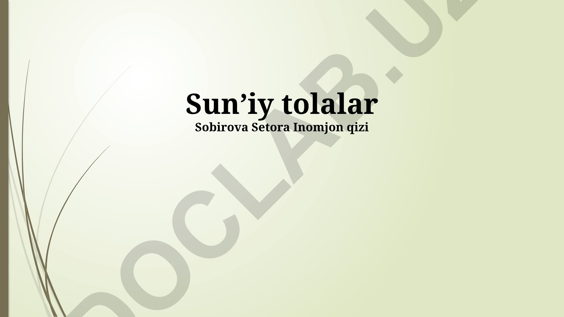 Sun'iy tolalar: ishlab chiqarish texnologiyalari, xossalari va qo'llanilishi
