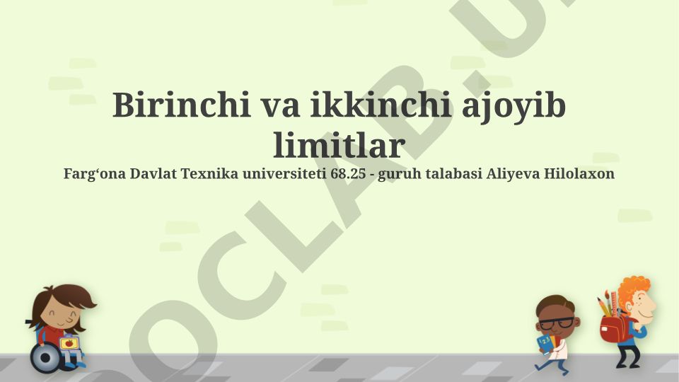 Birinchi va ikkinchi ajoyib limitlar: ta'rif, hisoblash va amaliy qo'llanilishi