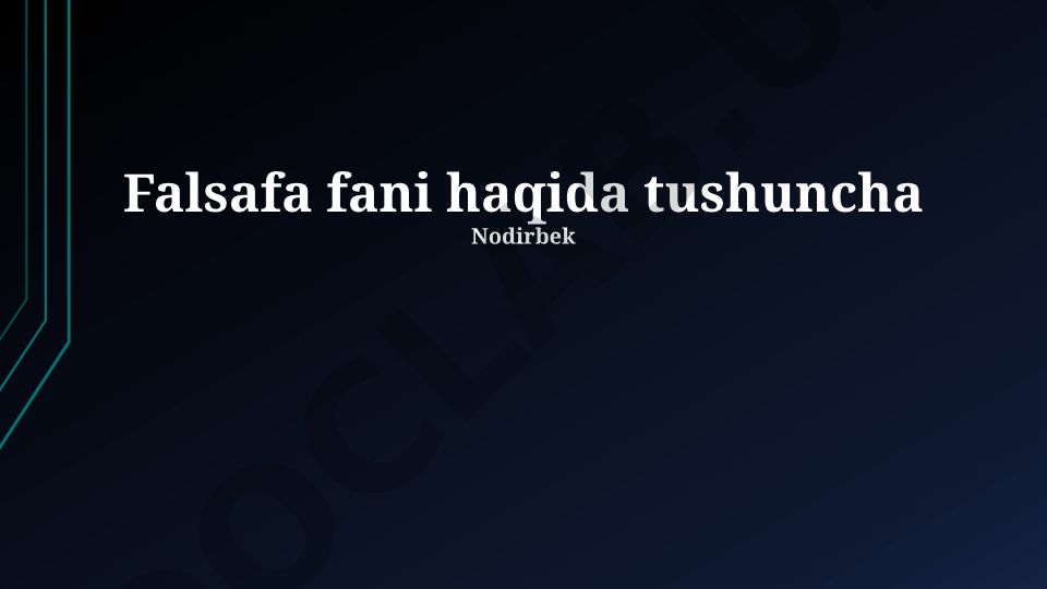 Amaliy falsafa: tushuncha, sohalari va ahamiyati