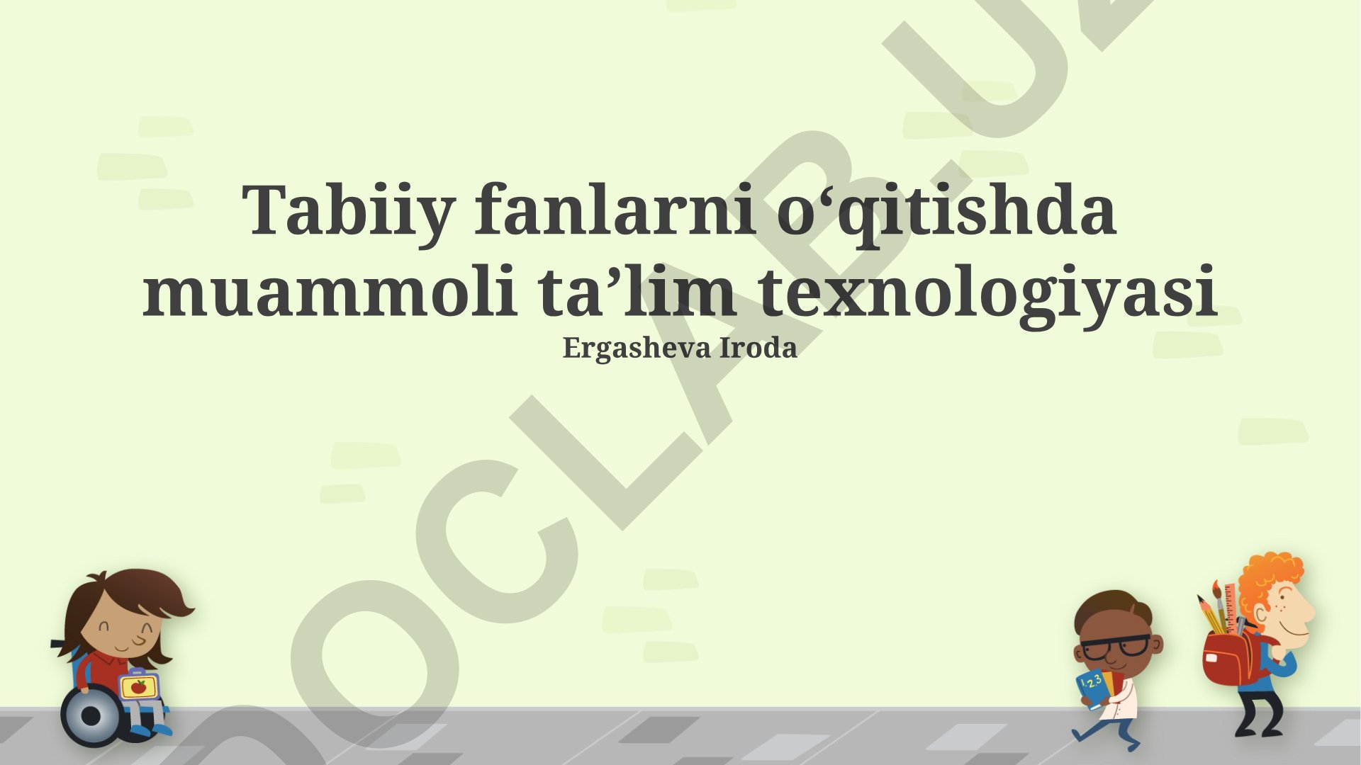 Tabiiy fanlarni o‘qitishda muammoli ta’lim texnologiyasi
