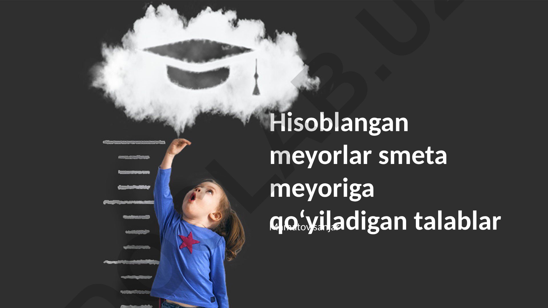 Baho normativlarini hisoblash meyorlari va talablari