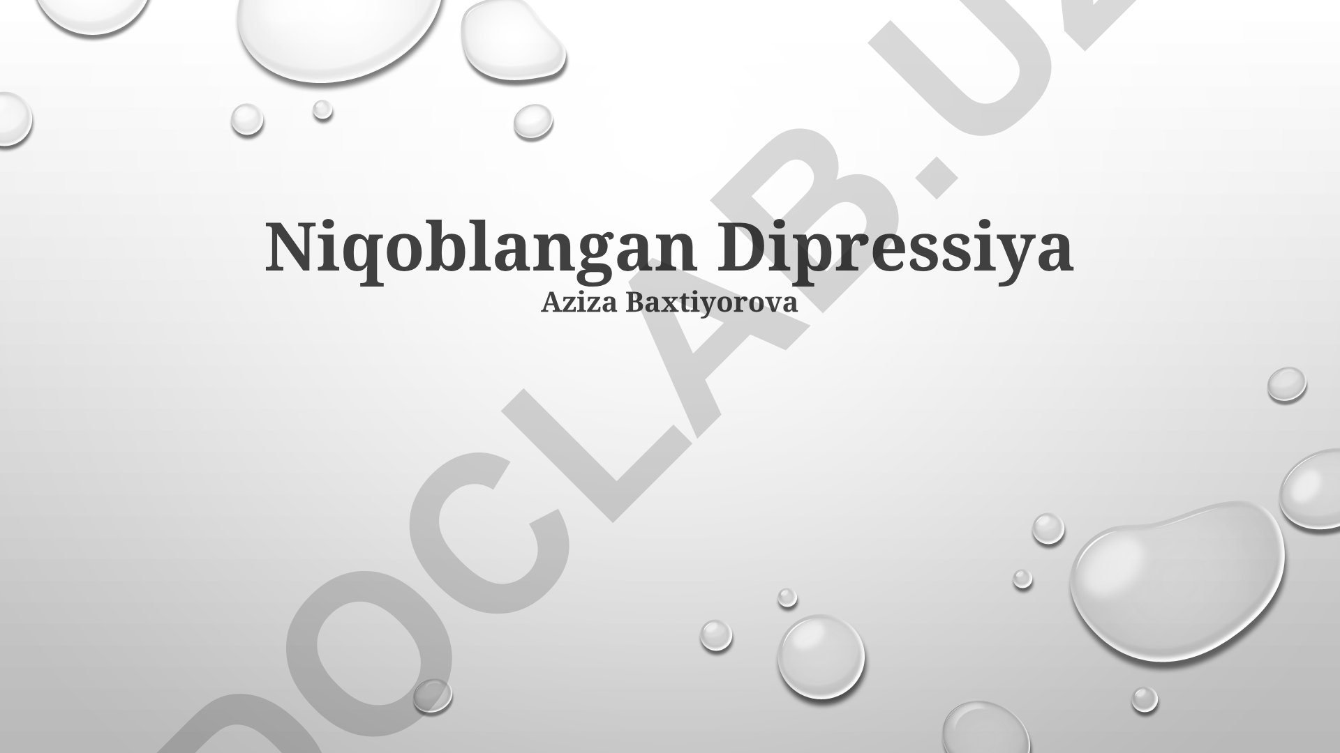 Yashirin depressiya: ta'rif, belgilar, sabablar va davolash