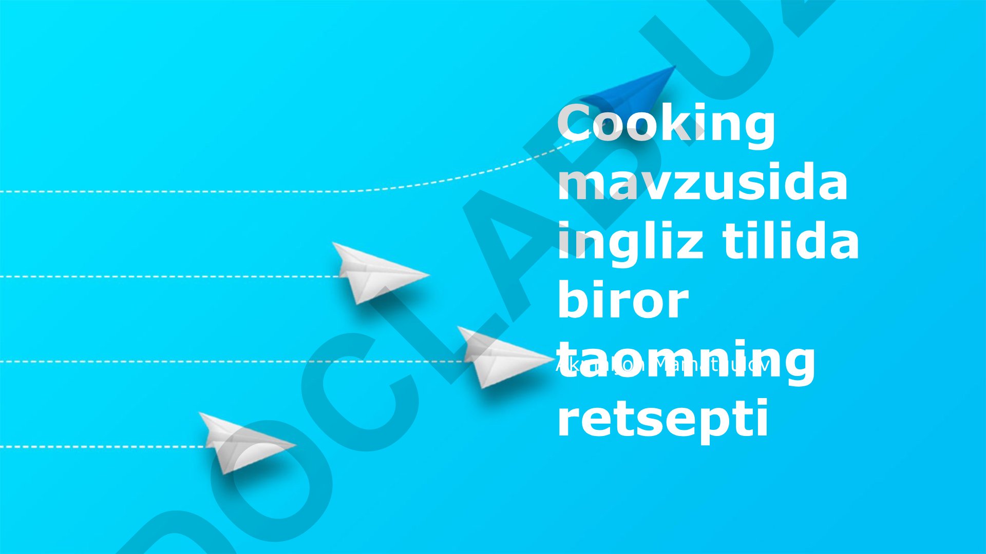 Palovni Tayyorlash Bo'yicha Bosqichma-Bosqich Ko'rsatma