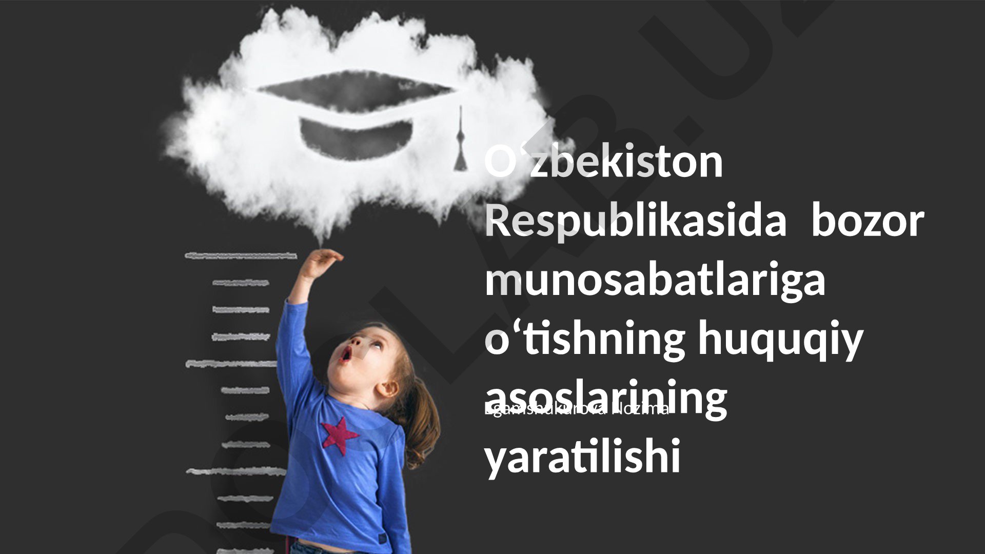 O‘zbekistonda bozor munosabatlariga o‘tishning huquqiy asoslari