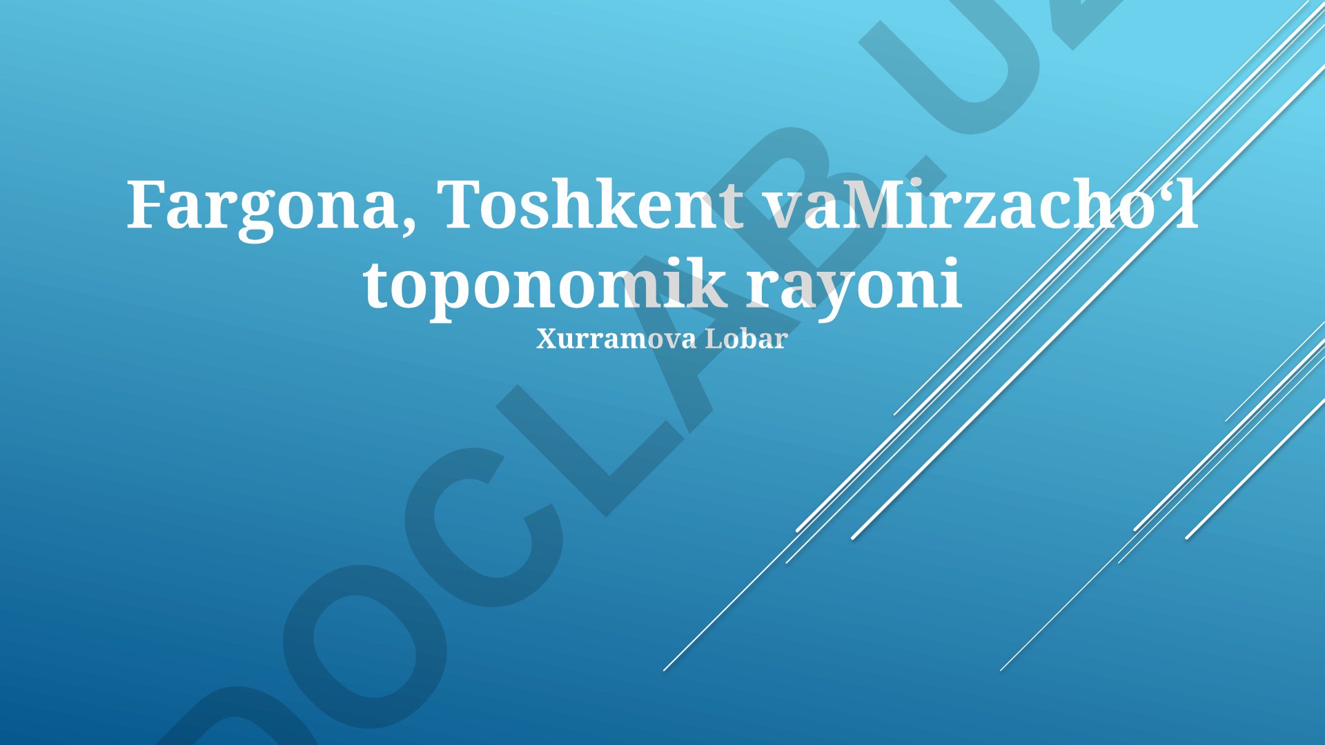 Fargʻona, Toshkent va Mirzachul toponimik hududining nomi, geografiyasi va tarixi