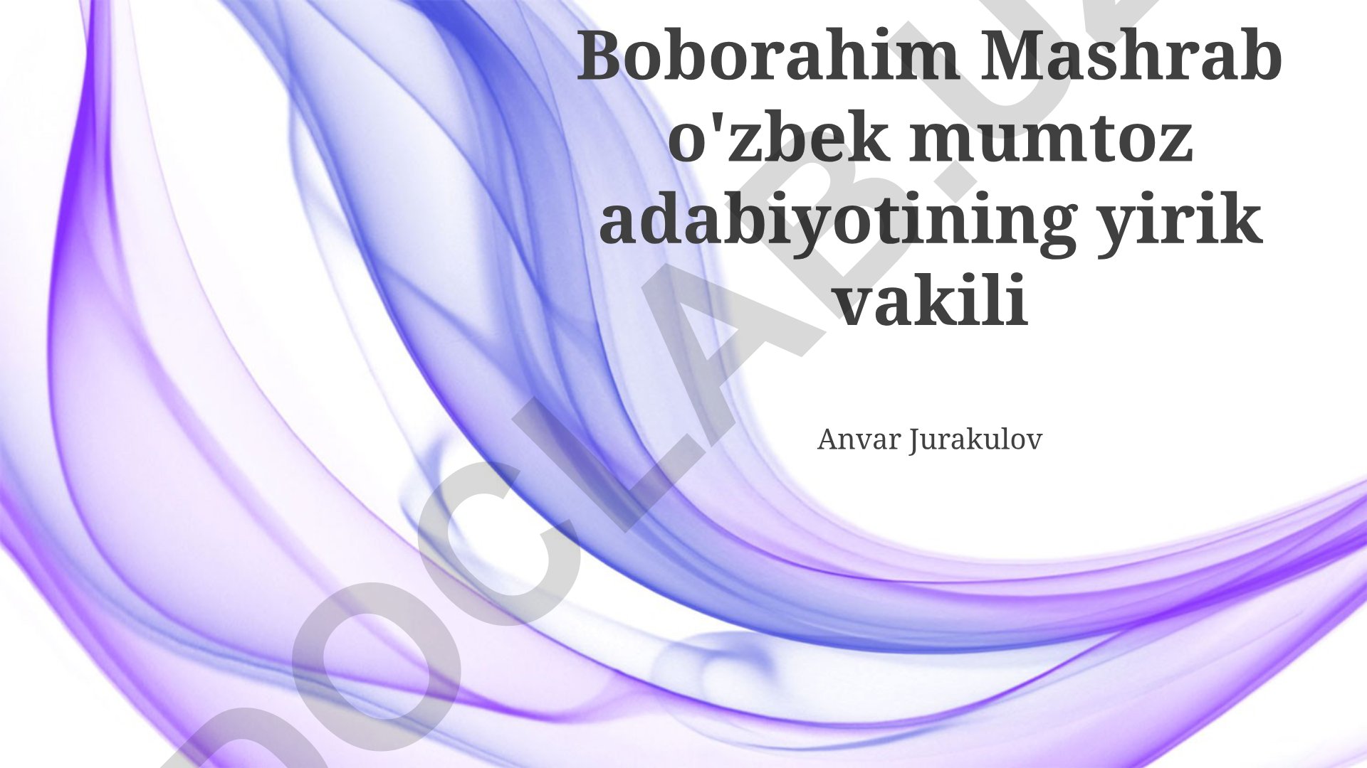 Boborahim Mashrab hayoti, ijodi va she'riyat xususiyatlari
