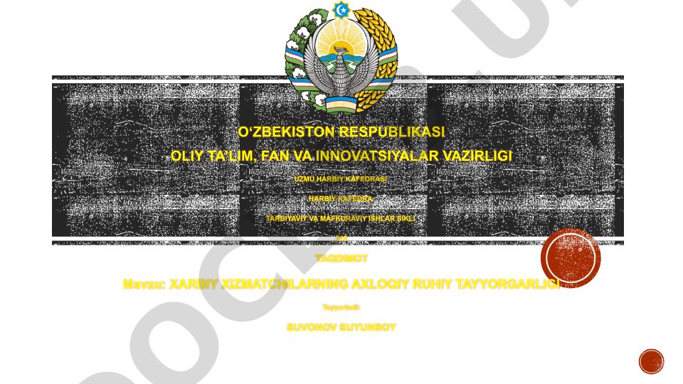 Harbiy xizmatchilarning axloqiy va ruhiy tayyorgarligi