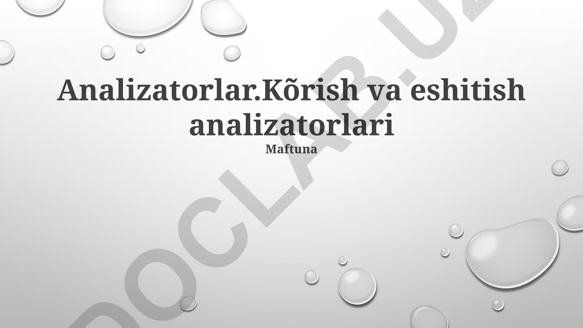 Vizual va auditsion tahlil qiluvchilarning xususiyatlari va amaliy qo'llanilishi