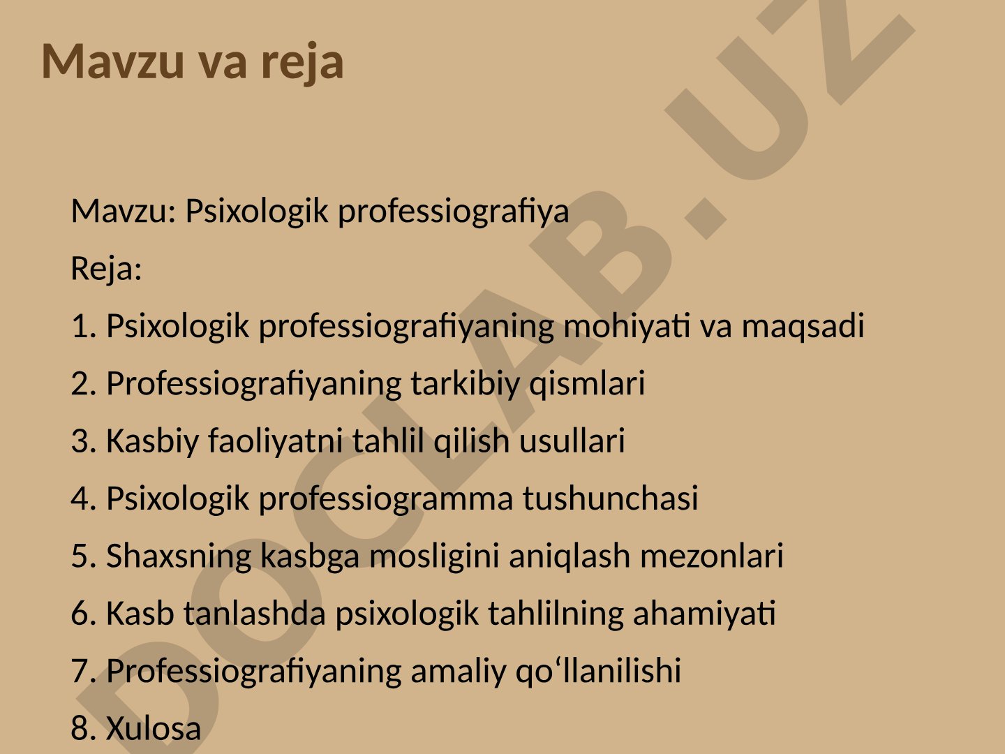 Psixologik professiografiya