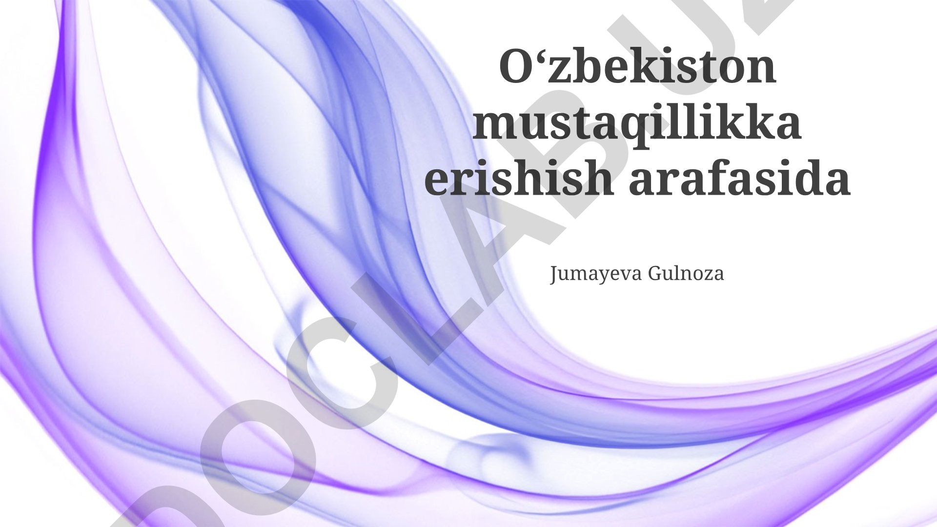 Mustaqillik arafasida Oʻzbekistonning ijtimoiy-siyosiy holati
