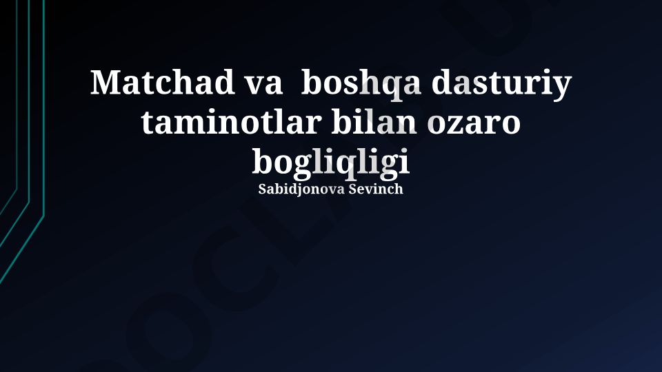Moslashuvchanlik arxitekturasi va dasturiy tizimlar integratsiyasi
