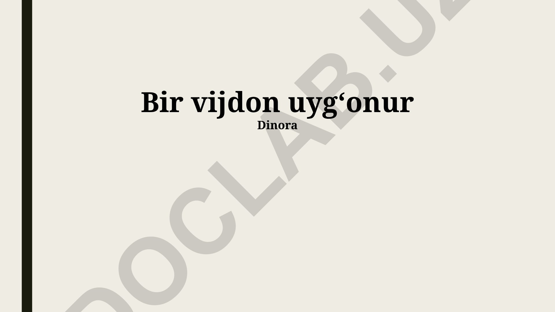 Vijdon uyg'onishi va uning psixologik jihatlari