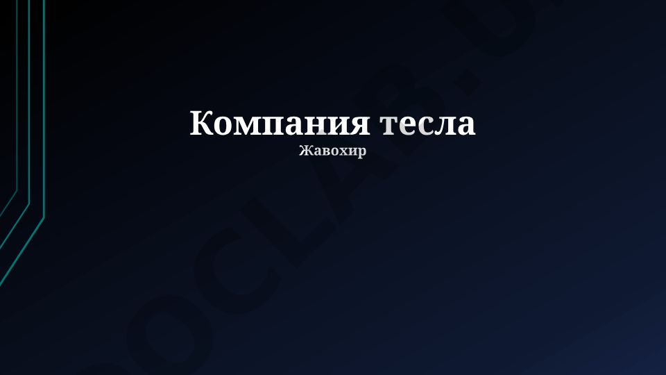 Компания Tesla: история, продукция, инновации и перспективы
