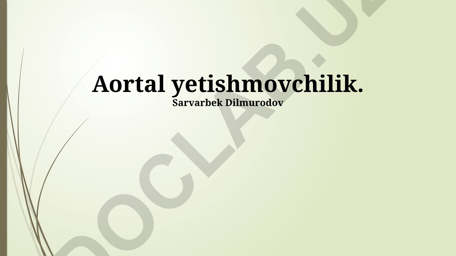 Aorta yetishmovchiligi: sabablari, diagnostika va davolash usullari