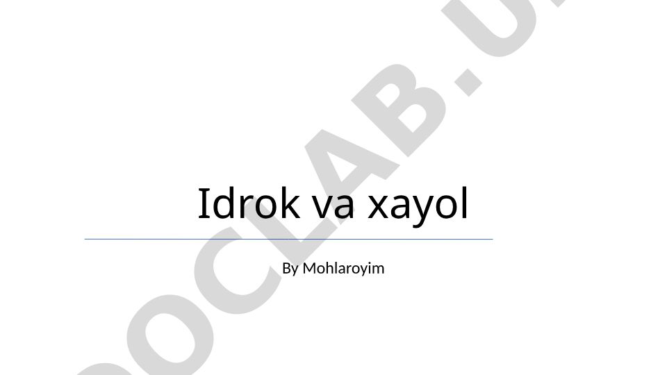 Idrok va xayol kuchini tushunish va rivojlantirish