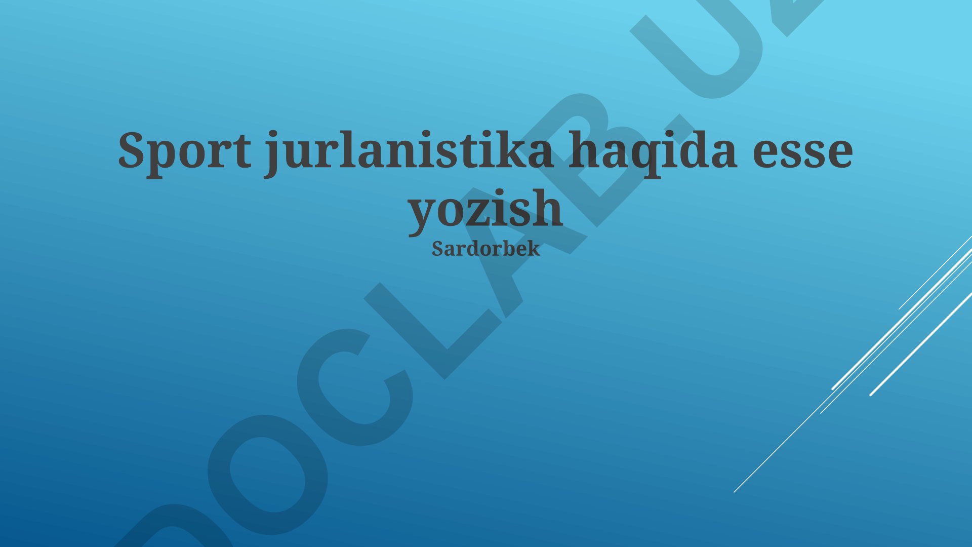 Sport jurnalistikasi: axloqiy masalalar, hikoya qilish san'ati va raqamli platformalar