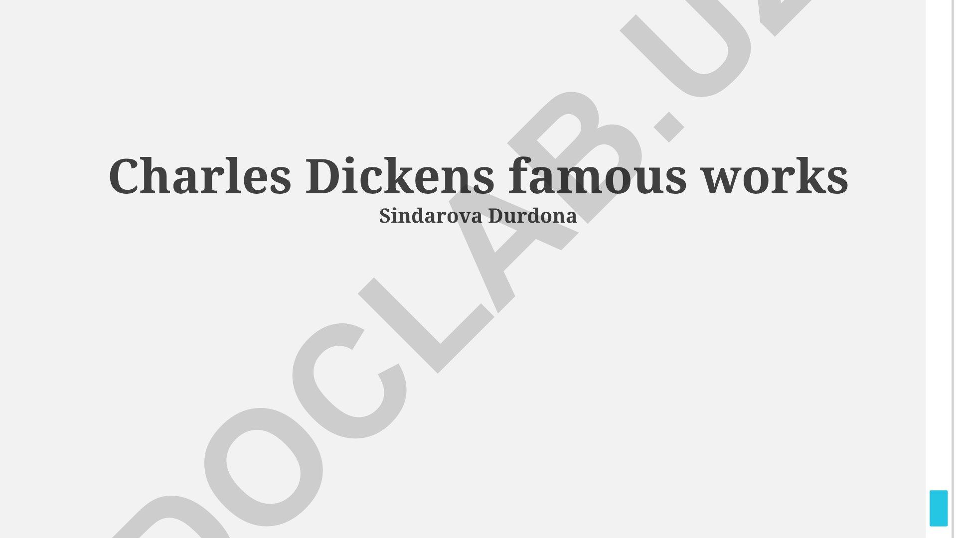Charles Dickens asarlarining ijtimoiy tanqidi va zamonaviyligi