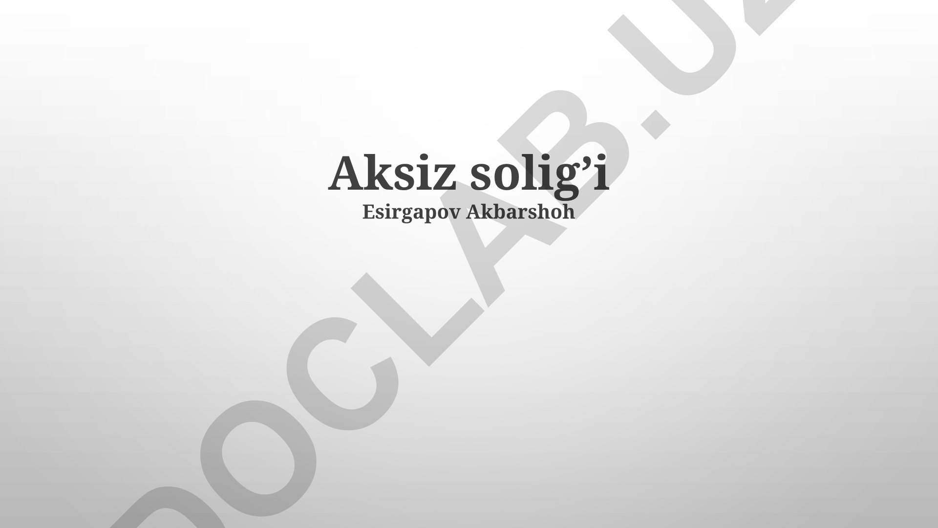 Aksiz solig'i: turlari, iqtisodiy ta'siri va xalqaro tajriba