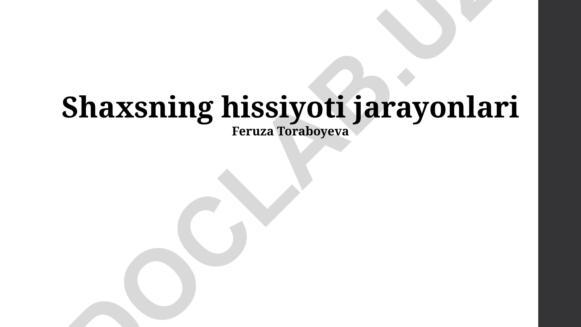 Inson hissiy jarayonlarining fiziologiyasi, psixologiyasi va ijtimoiy jihatlari
