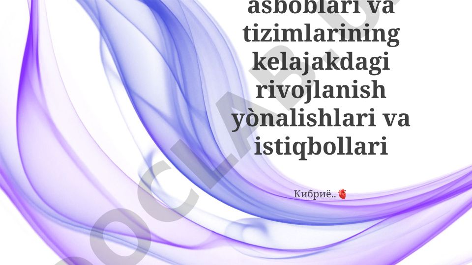 Intelektual o'lchash asboblari va tizimlarining kelajakdagi rivojlanish yo'nalishlari