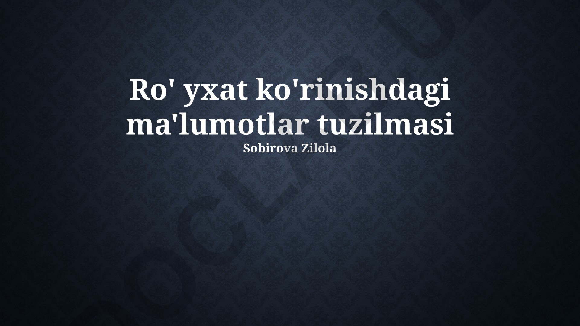 Daraxtsimon Ma'lumotlar Tuzilmalari: Turlari, Tushunchalar va Qo'llanilishi