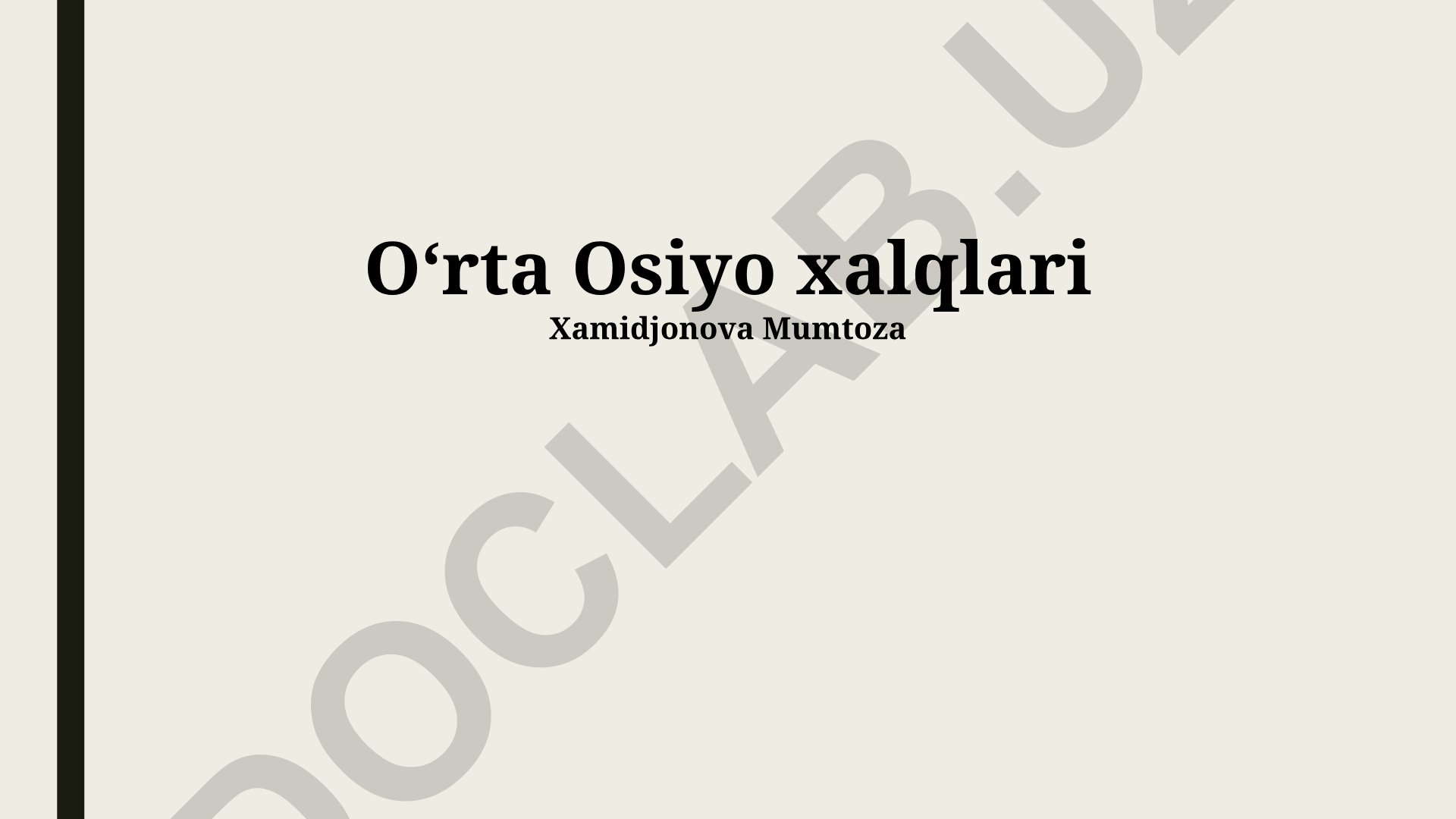 Markaziy Osiyo xalqlari: Tarix, madaniyat va zamonaviy hayot