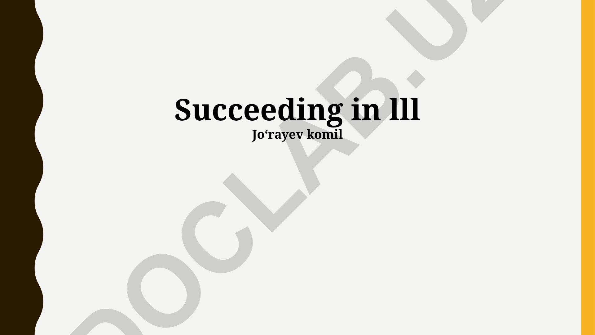 Succeeding in III: Strategy, Competencies and Success Metrics