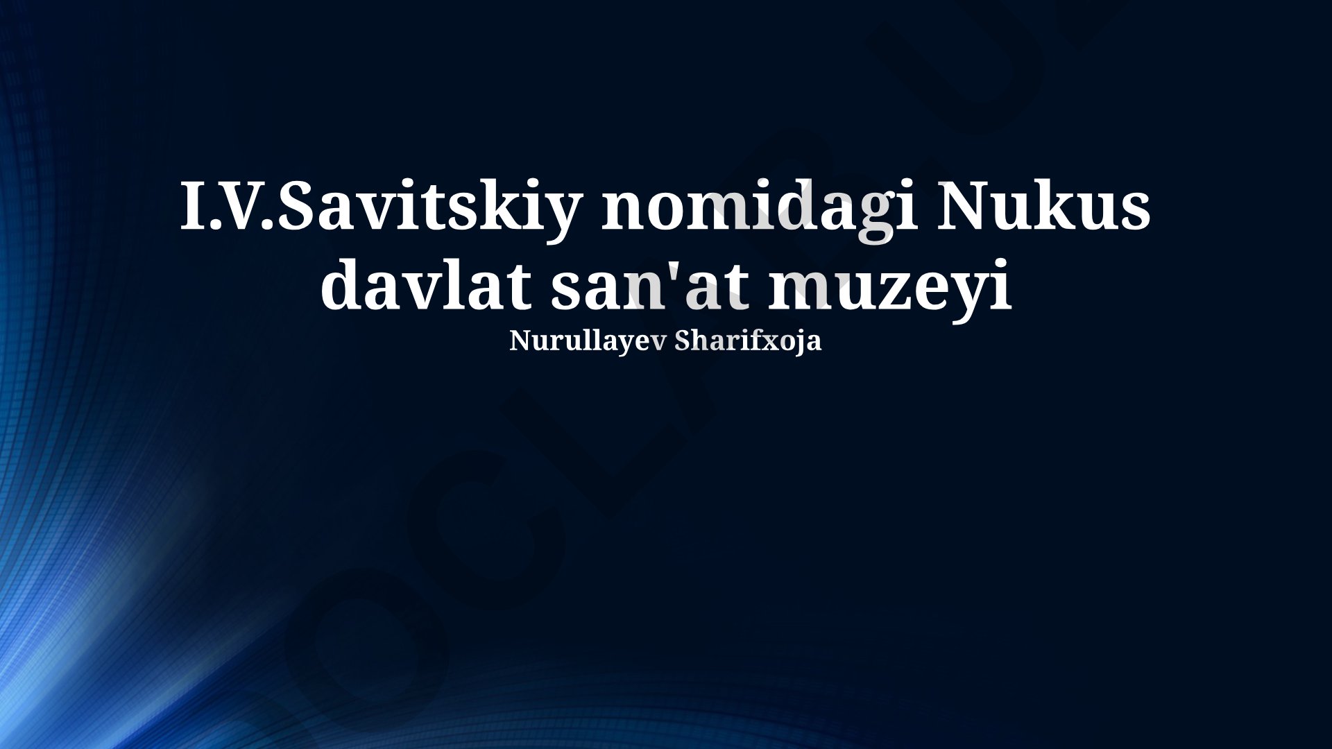 Savitskiy nomidagi Nukus davlat san'at muzeyi